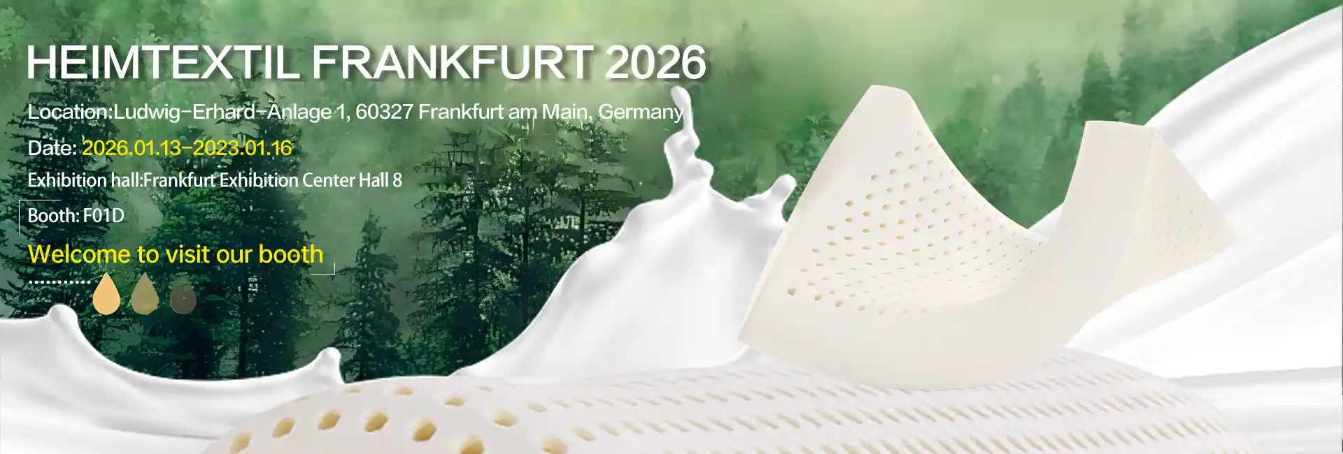 2026 Beynəlxalq Ev və Ticarət Tekstil Sərgisinə hazırsınız? F01D-də Jiasheng Latex-i ziyarət edin